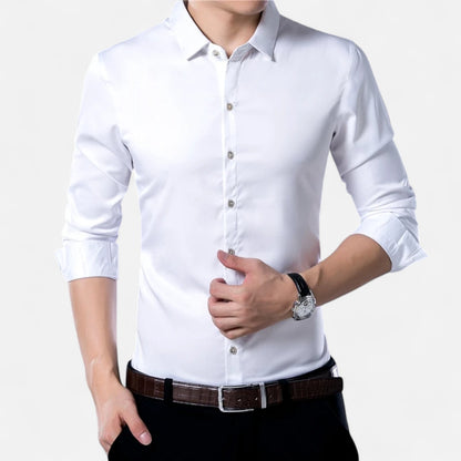 Velclairemode | Chemise Homme Manches Longues – Élégance Classique, Polyvalence Intemporelle