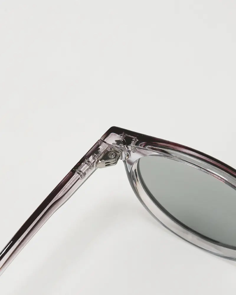 Lunettes solaires circulaires pour hommes monture légère et verres fumés UV