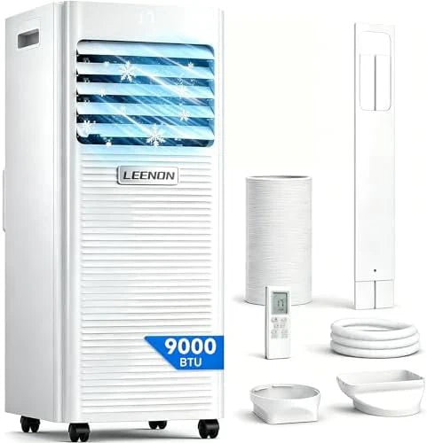 3-in-1 Portable Air Conditioner 9000 BTU for Small Rooms and Bedrooms