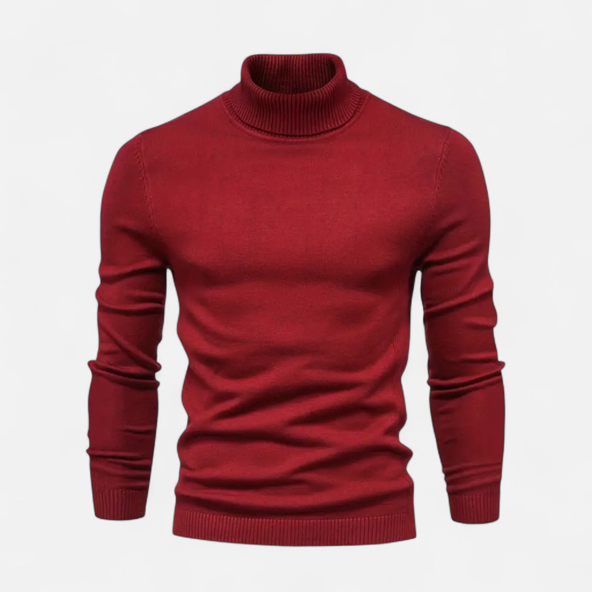 Velclairemode | Men's Lapel Collar Soft Wool Sweater