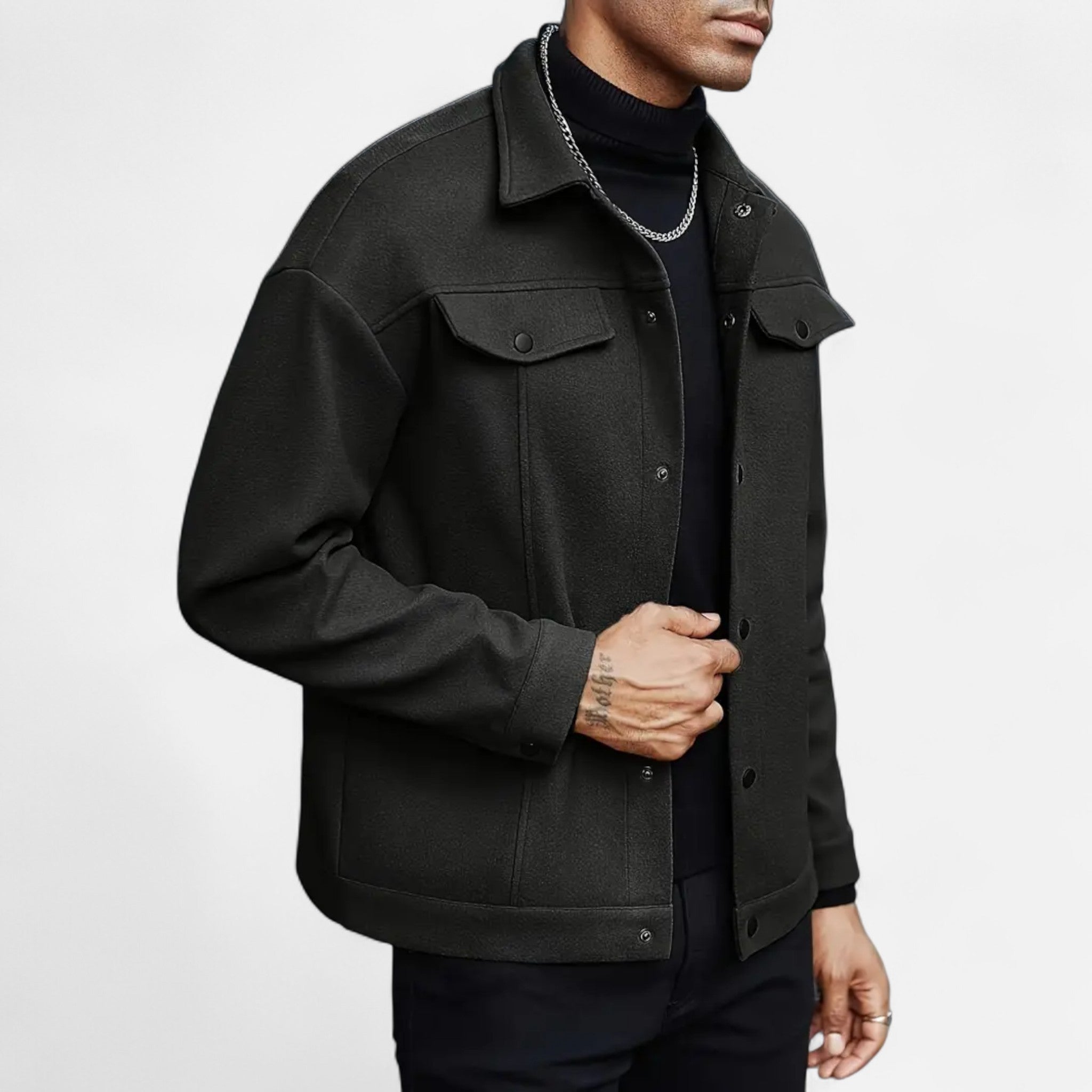 Velclairemode | European Men's Jacket with Lapel Collar for Spring and Autumn