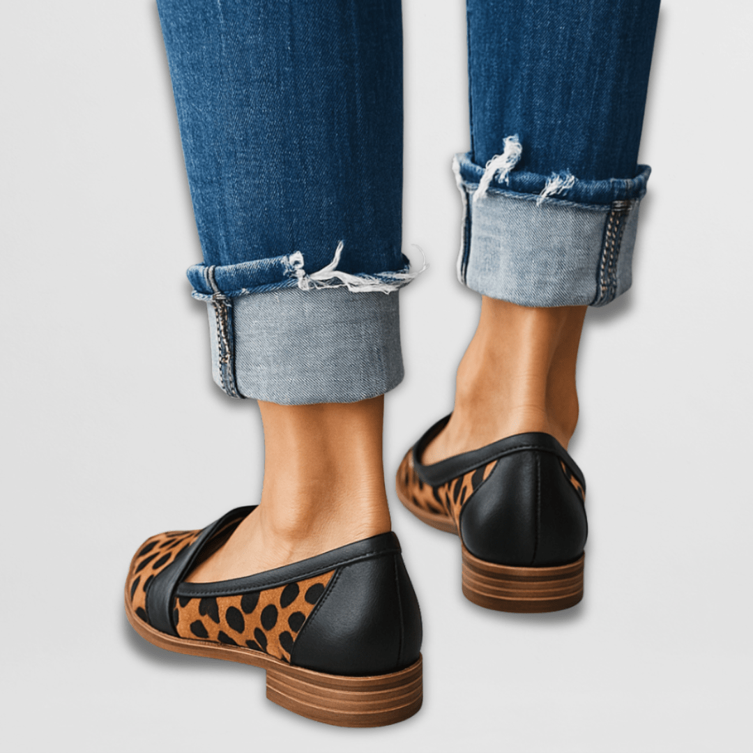 Mocassins Pointus en Daim pour Femme avec Semelle Souple et Confortable