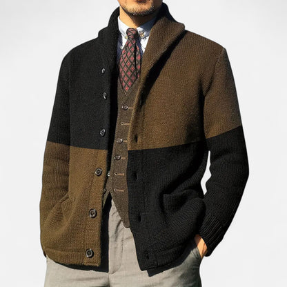 Velclairemode | Cardigan Homme Élégant Maille Boutonnée Automne-Printemps