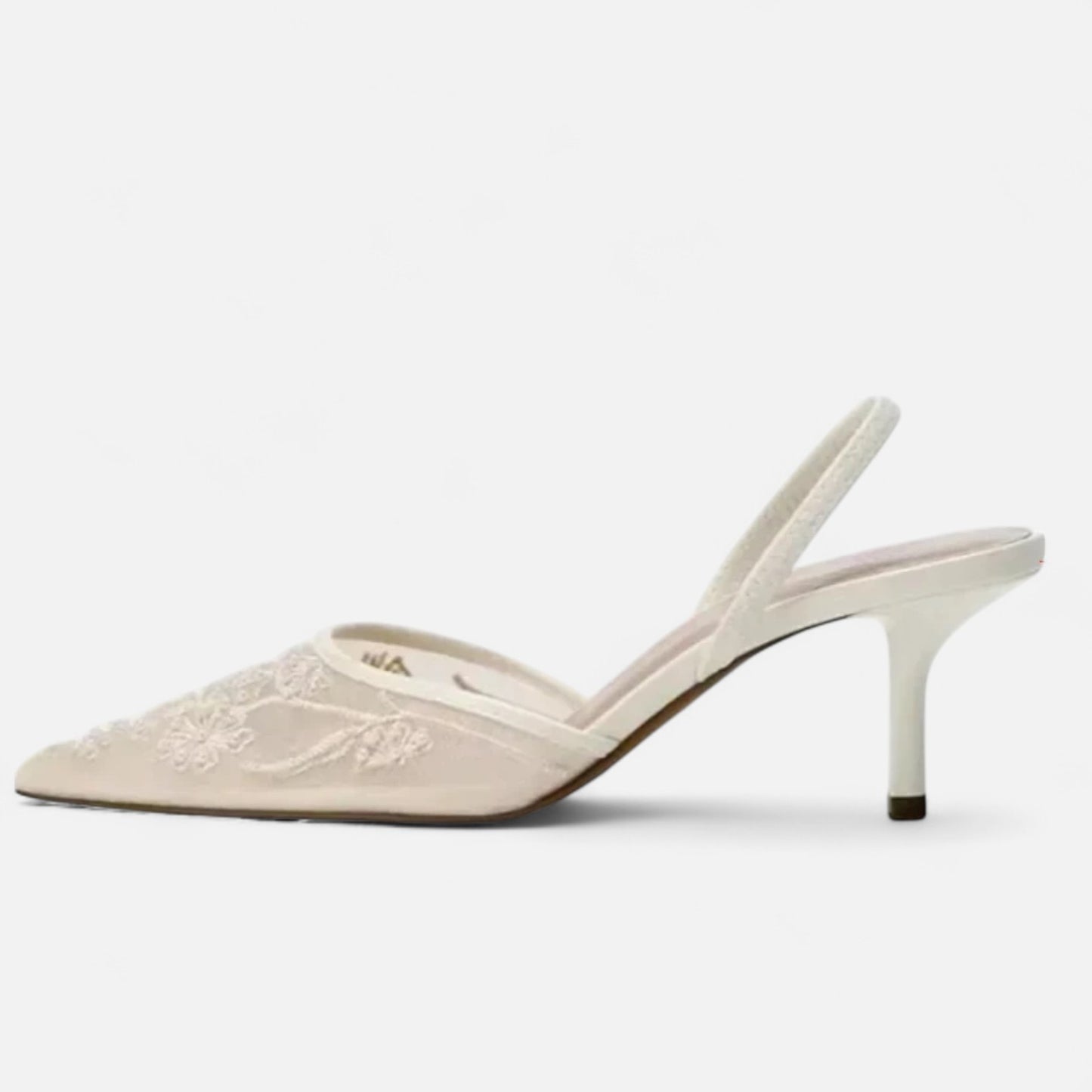 Velclairemode | Sandales Femme en Mesh – Imprimé Mode, Bout Pointu, Talon Ouvert