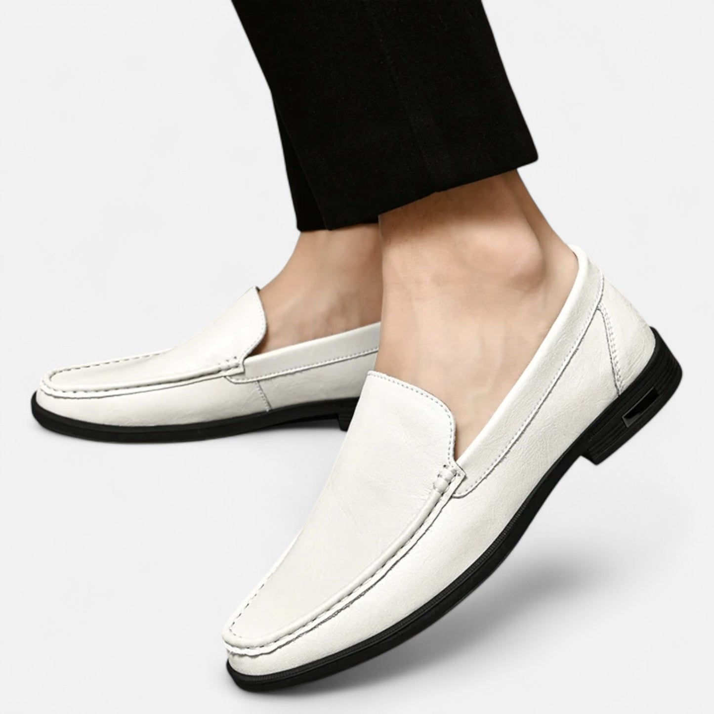 Velclairemode | Chaussures Homme en Cuir Véritable – Mocassins Formels à Enfiler, Élégance de Bureau