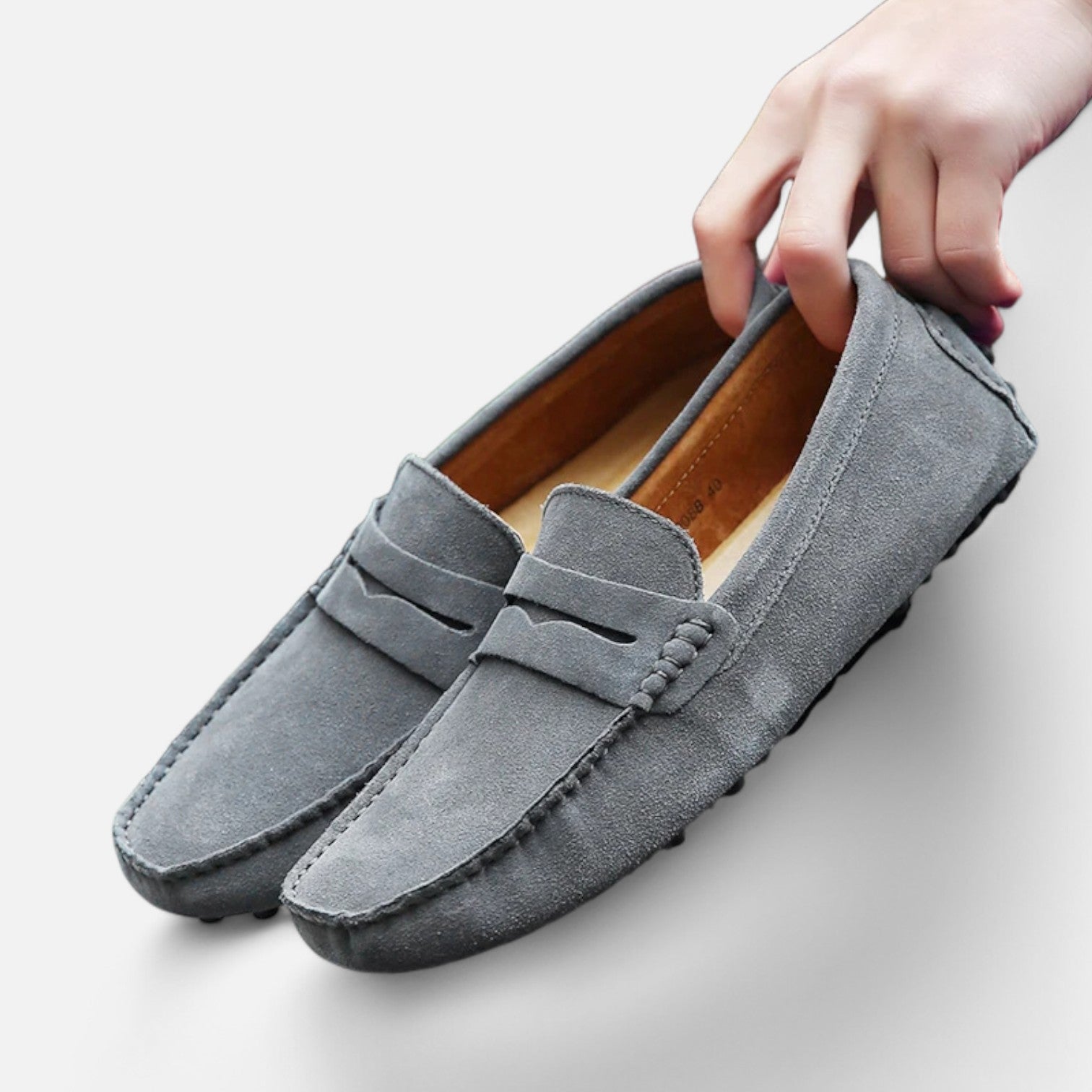 Velclairemode | Men's Genuine Leather Loafers - Casual Elegance, Driving Comfort
