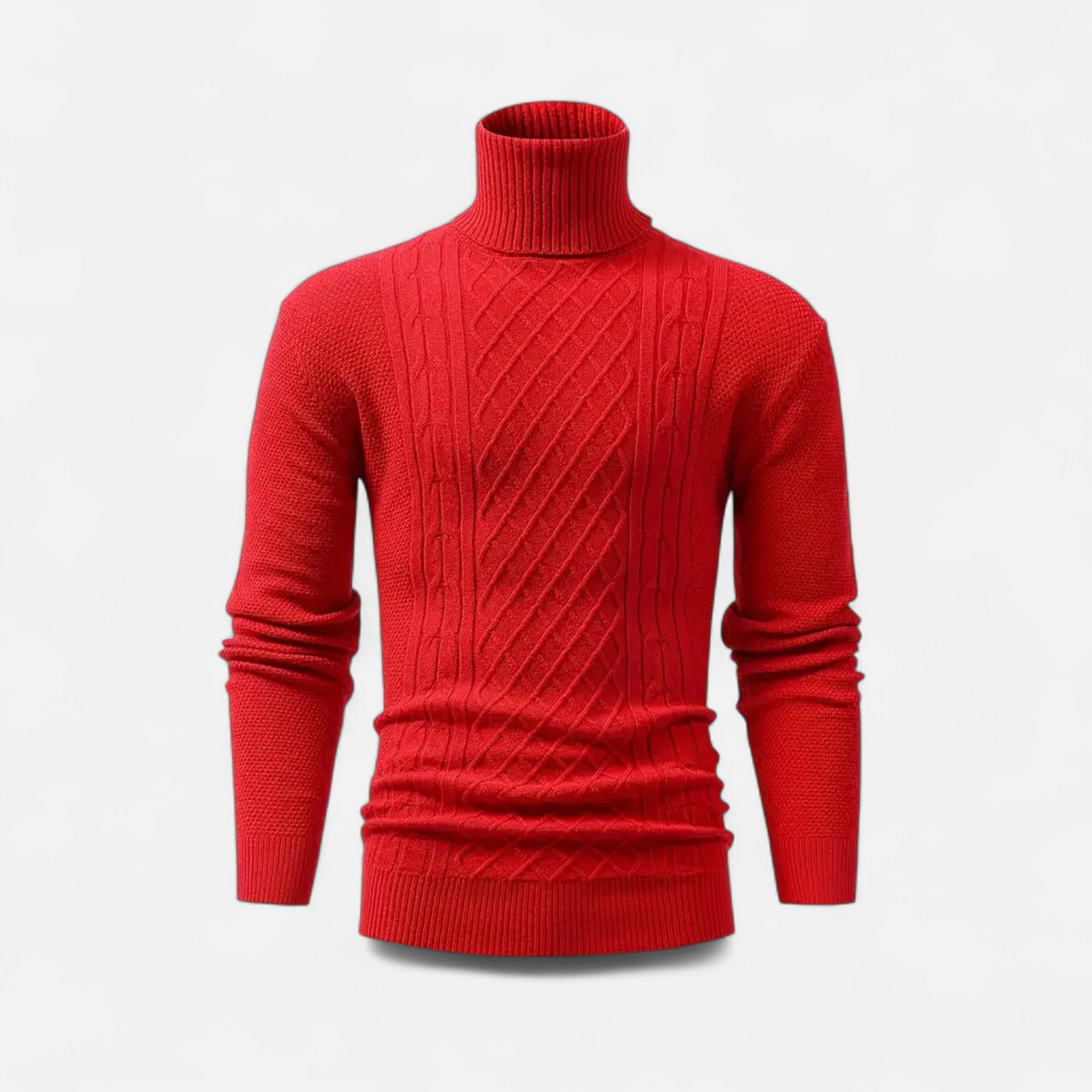 Velclairemode | Men's Turtleneck Soft Knit Sweater Fall-Winter