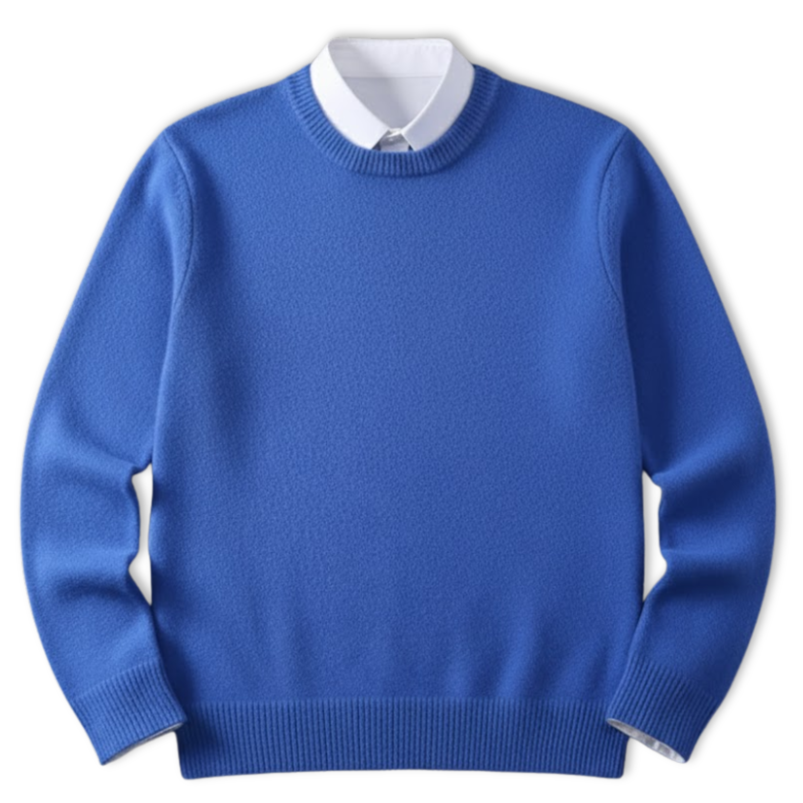 Pull Tricoté Oversize Homme à Col Rond Coupe Ample Décontractée