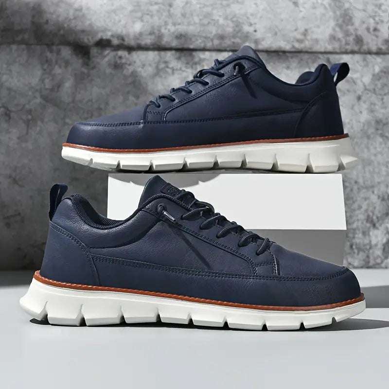 Sneakers uomo | pelle suola ammortizzante — uso quotidiano