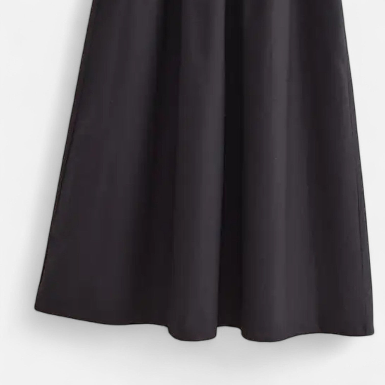 Robe Longue Évasée Sans Manches à Col Rond pour Femme en Fibre Synthétique