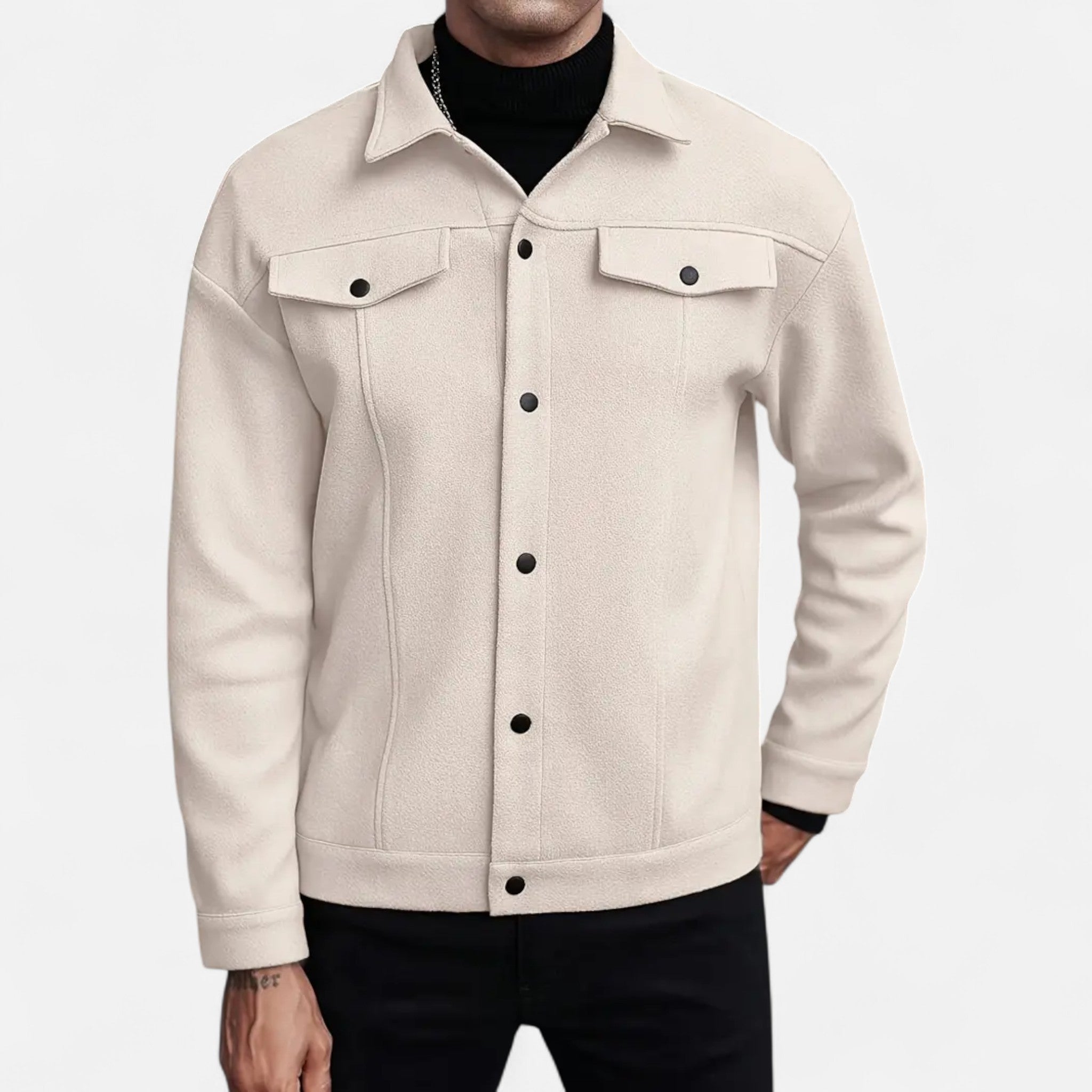 Velclairemode | European Men's Jacket with Lapel Collar for Spring and Autumn