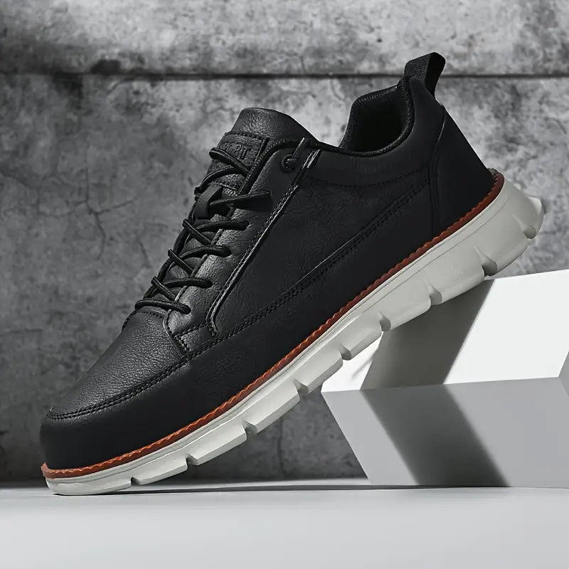 Sneakers uomo | pelle suola ammortizzante — uso quotidiano
