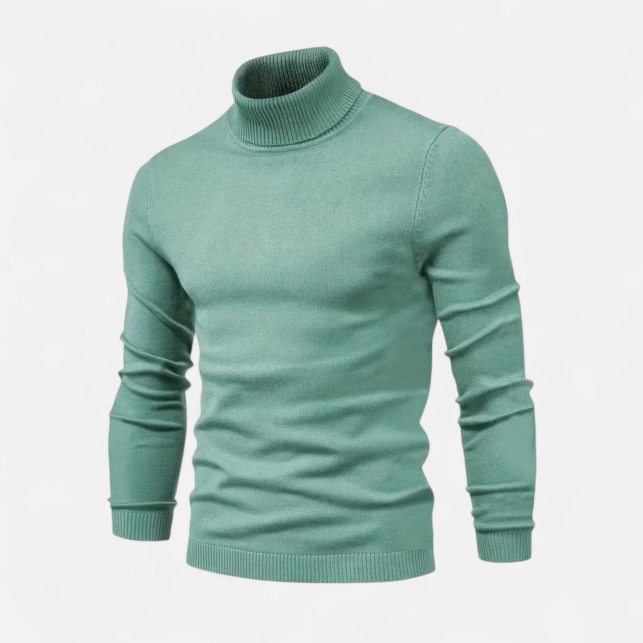 Velclairemode | Men's Lapel Collar Soft Wool Sweater
