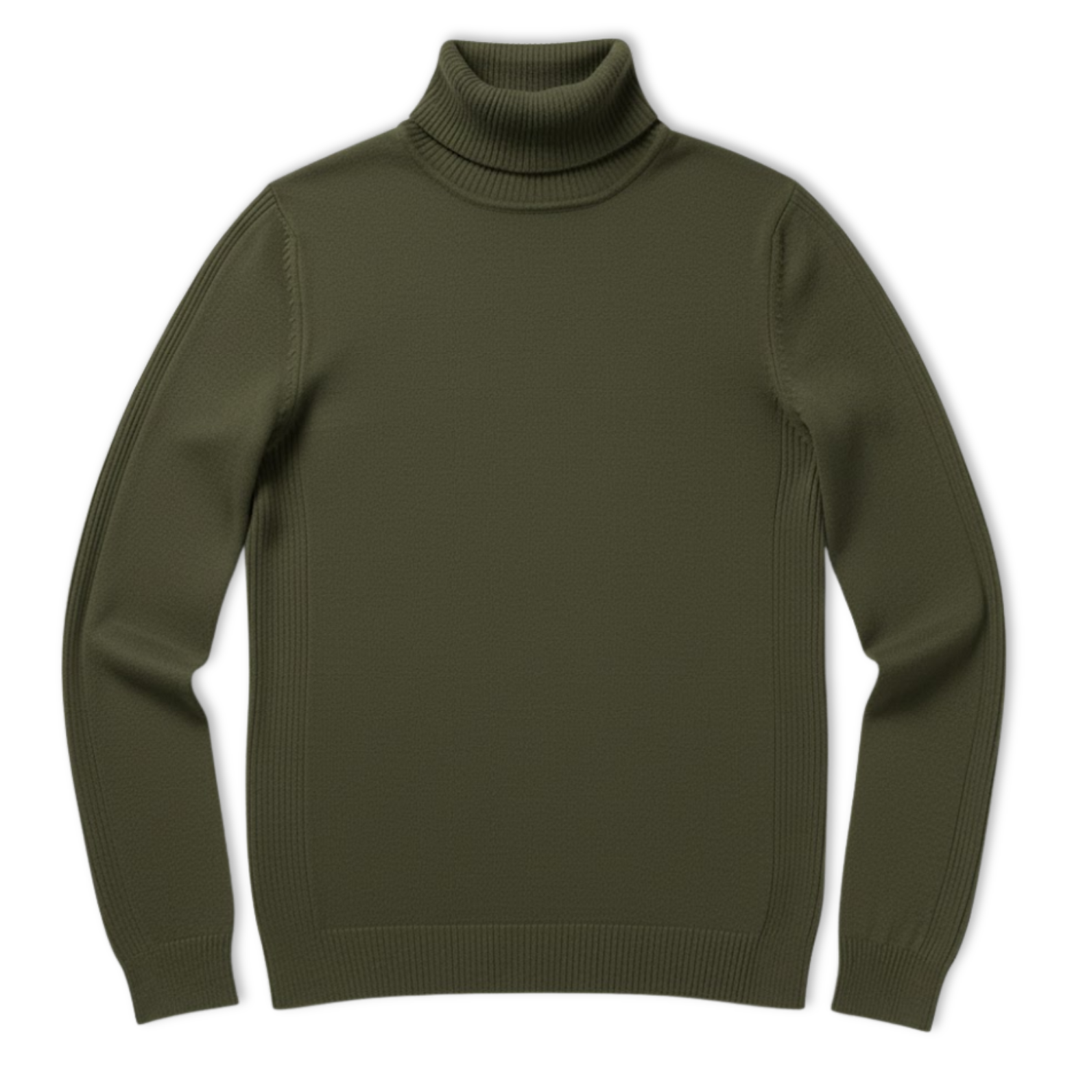 Pull à col roulé slim pour homme Pull chaud à col haut en maille