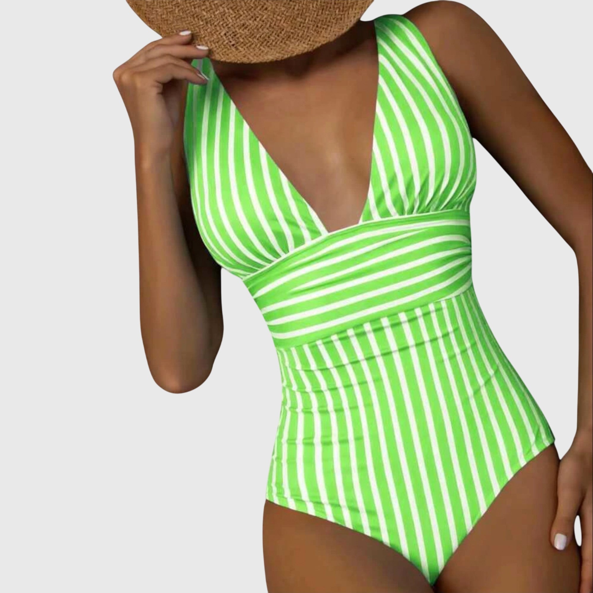 Maillot de bain une pièce rayé