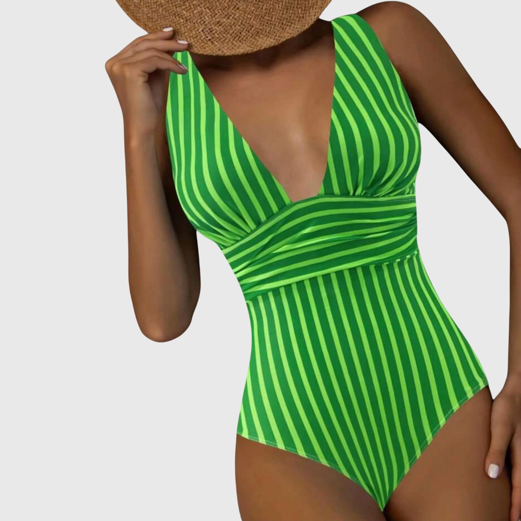 Maillot de bain une pièce rayé