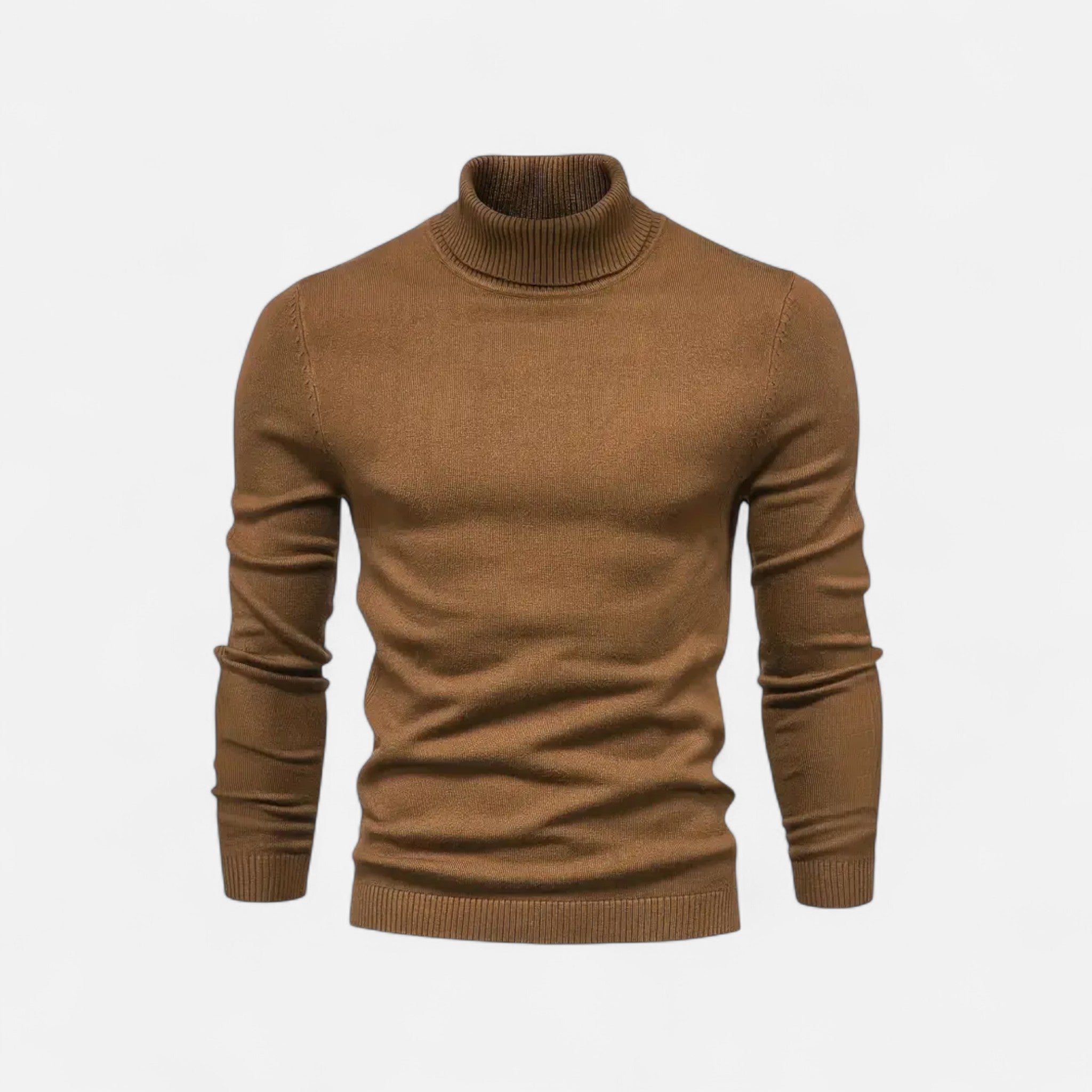Velclairemode | Men's Lapel Collar Soft Wool Sweater
