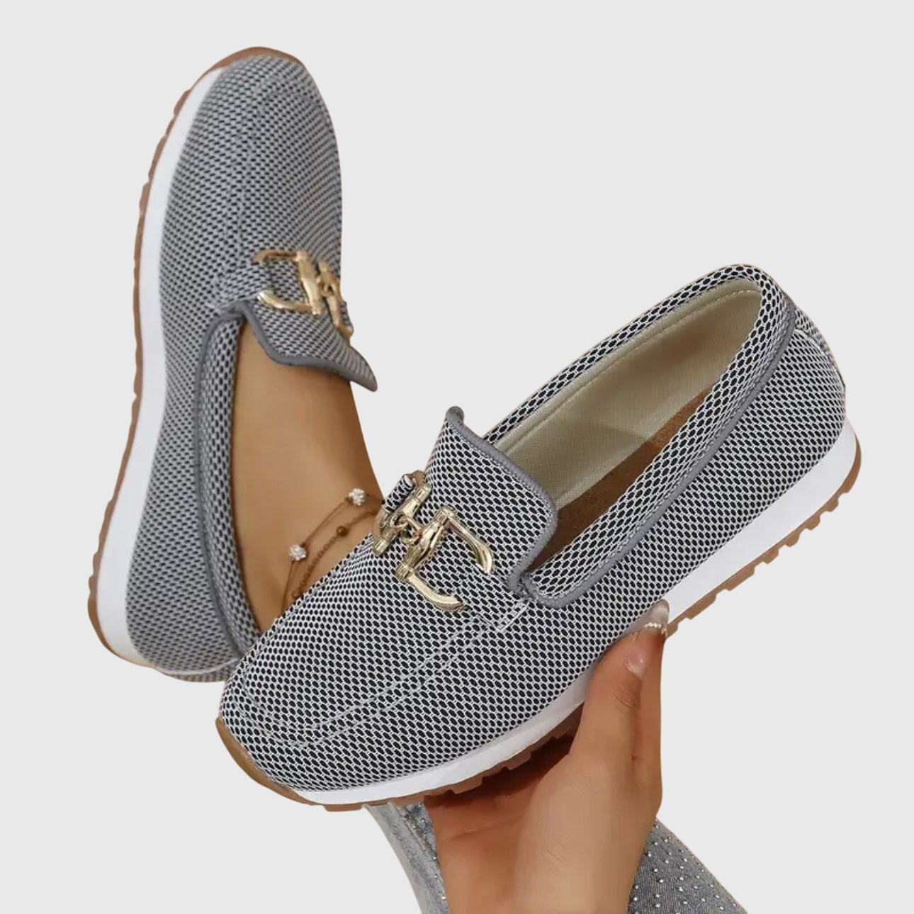 Mocassins femininos ortopédicos para o dia a dia e escritório, com sola acolchoada e respiráveis, confortáveis