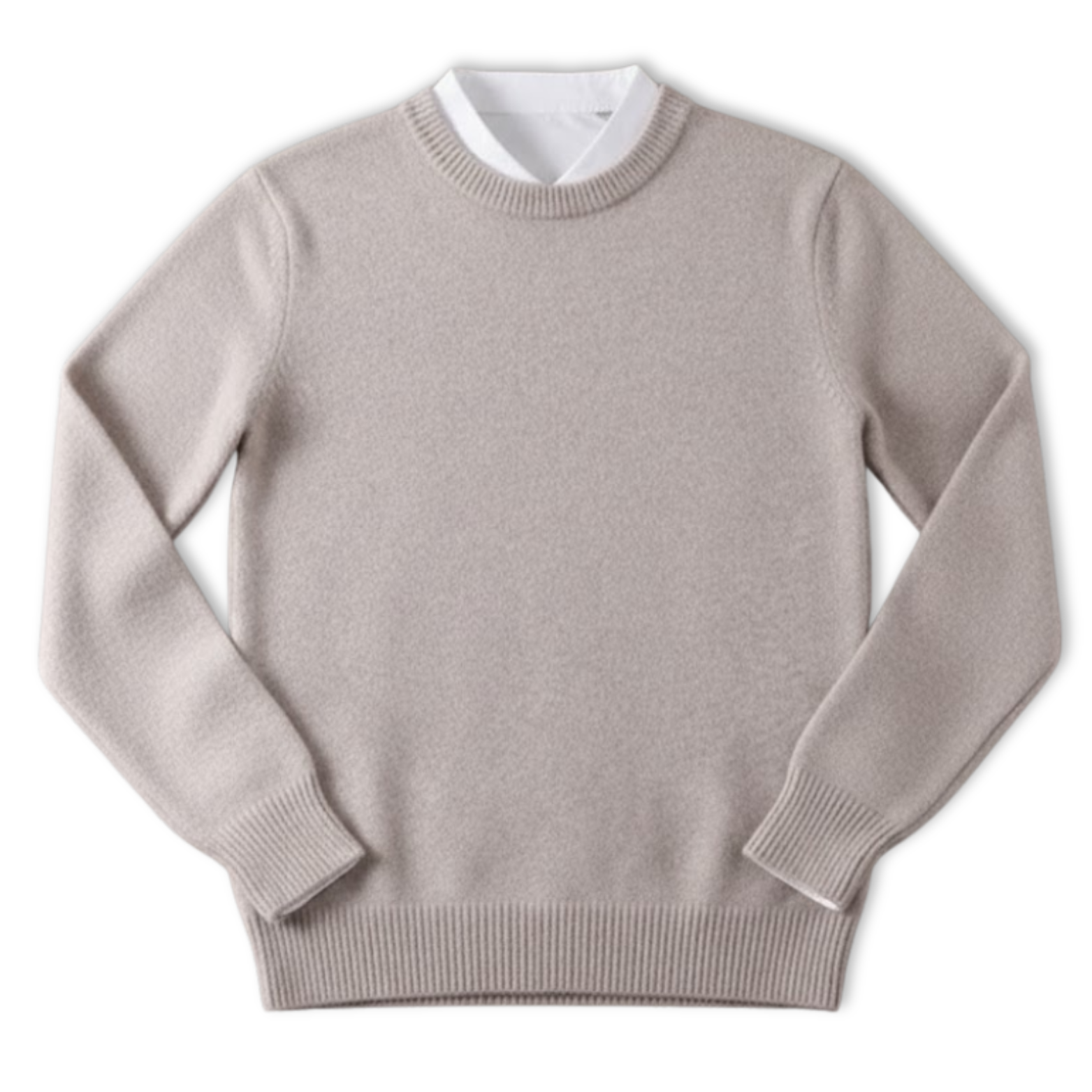 Pull Tricoté Oversize Homme à Col Rond Coupe Ample Décontractée