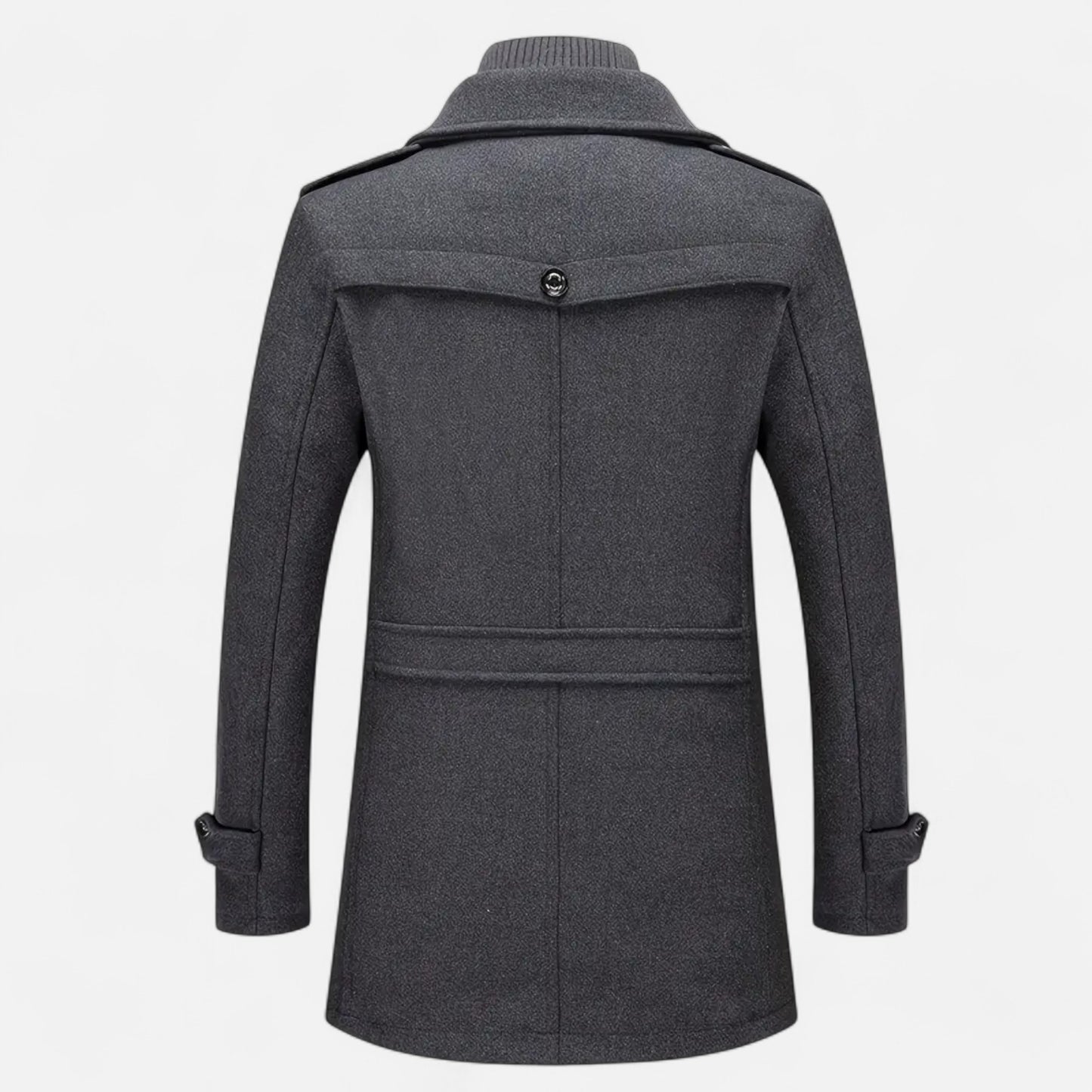 Velclairemode | Manteau Homme Tweed Double-Boutonnage Automne-Hiver