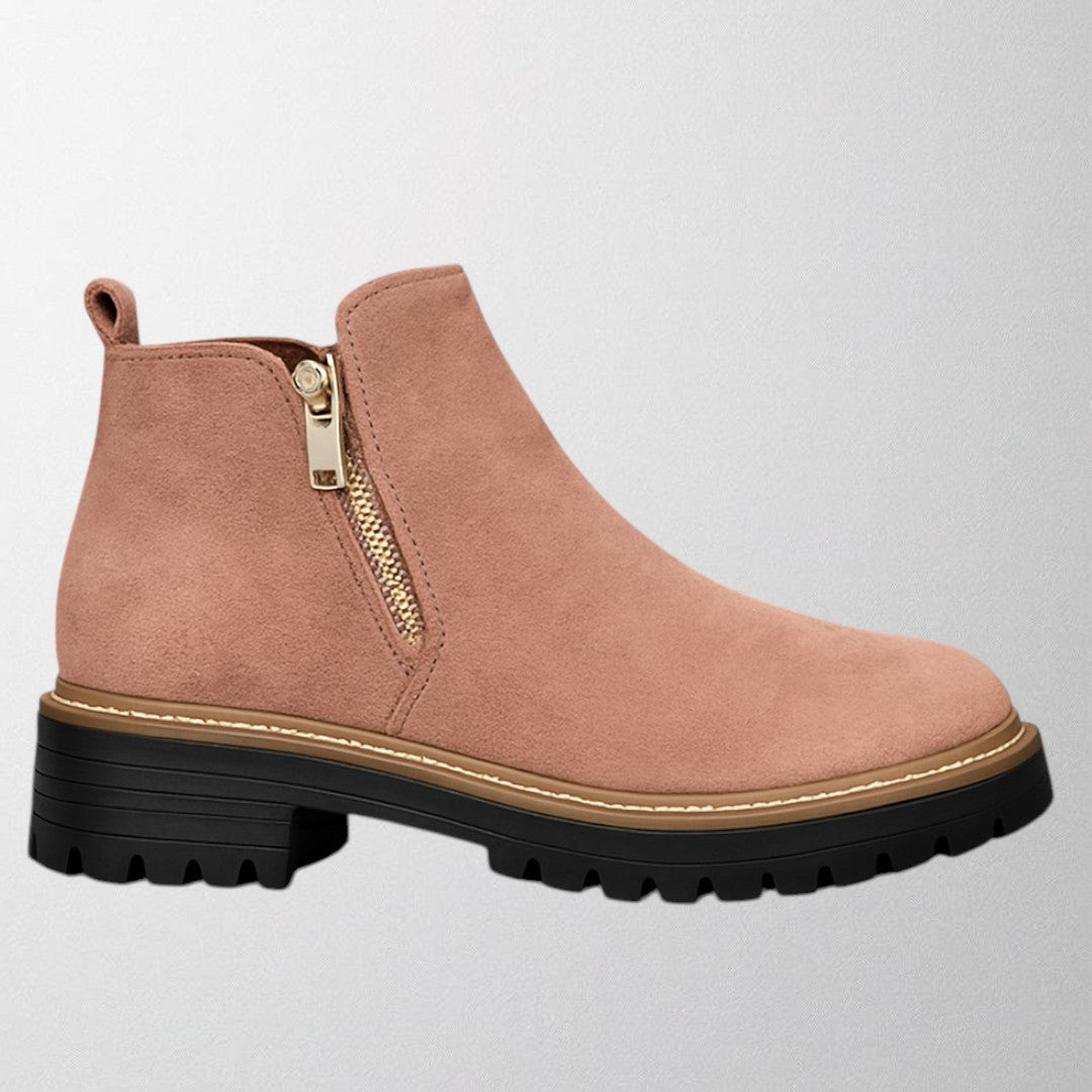 Scarpe da donna con punta tonda, ideali per l’ufficio, cerniera laterale, silhouette affusolata e comfort quotidiano