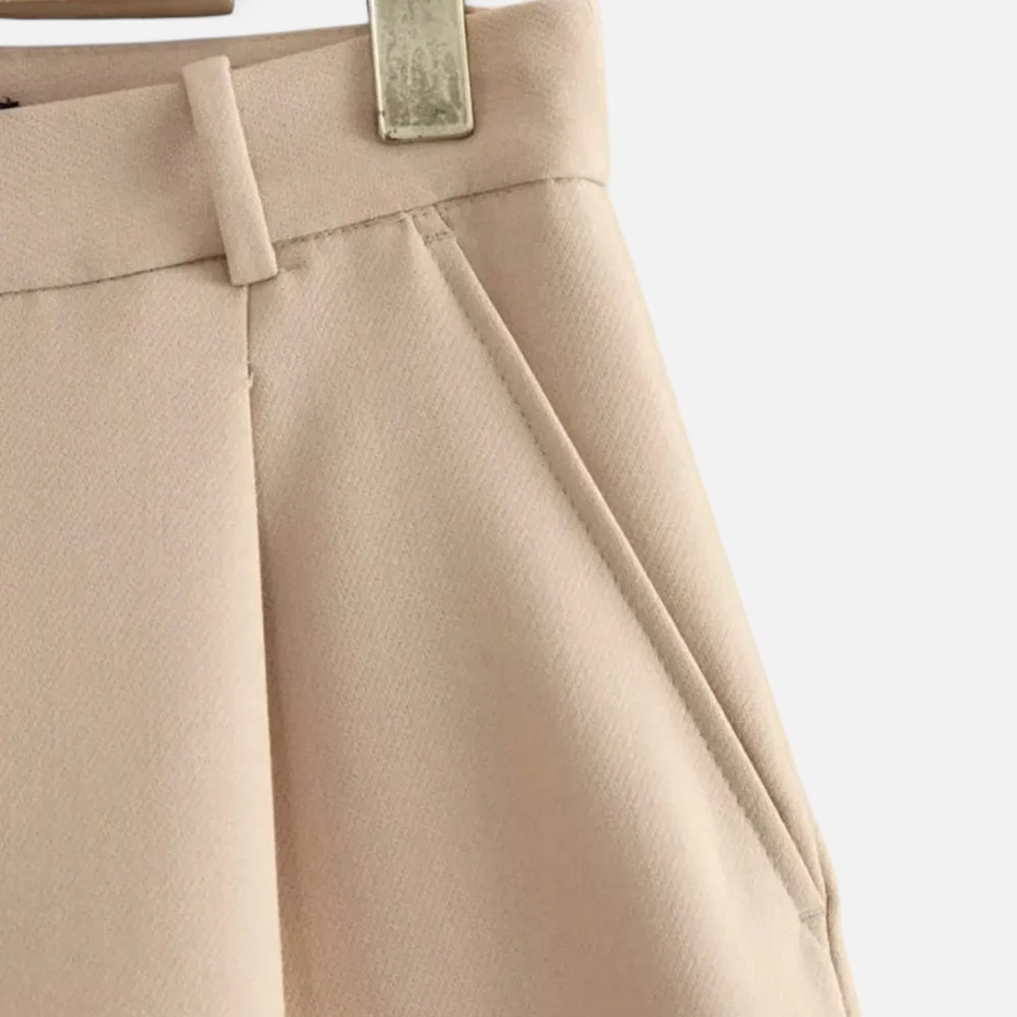 Velclairemode | Bermuda Taille Haute à Pinces – Vintage Urbain, Élégance Fonctionnelle