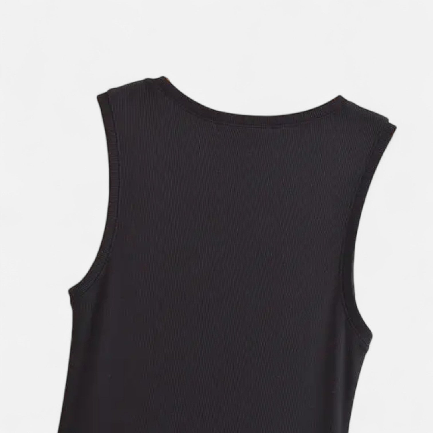 Robe Longue Évasée Sans Manches à Col Rond pour Femme en Fibre Synthétique