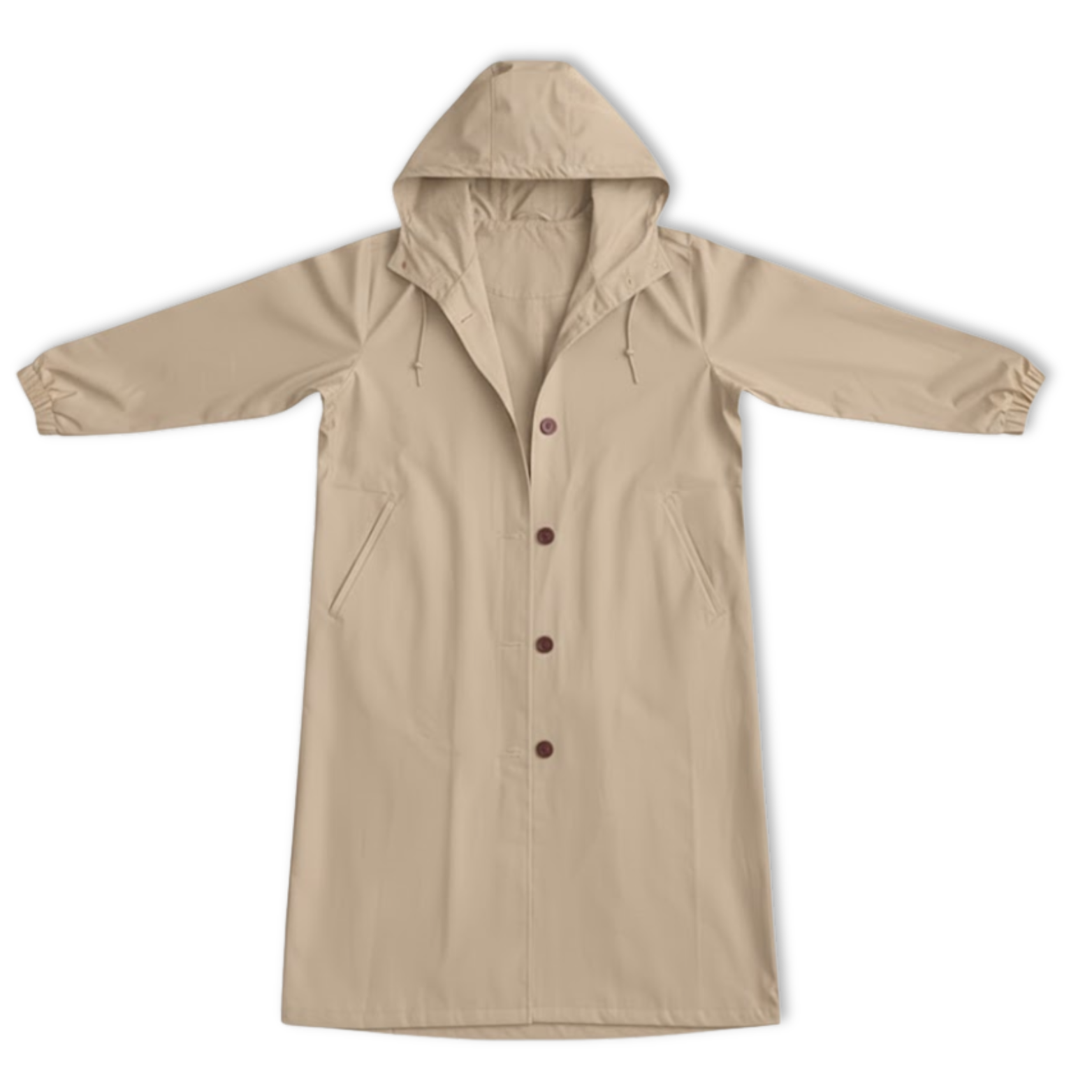 Manteau Midi Décontracté Femme à Manches Longues pour l’Automne avec Taille Cintrée Élégante
