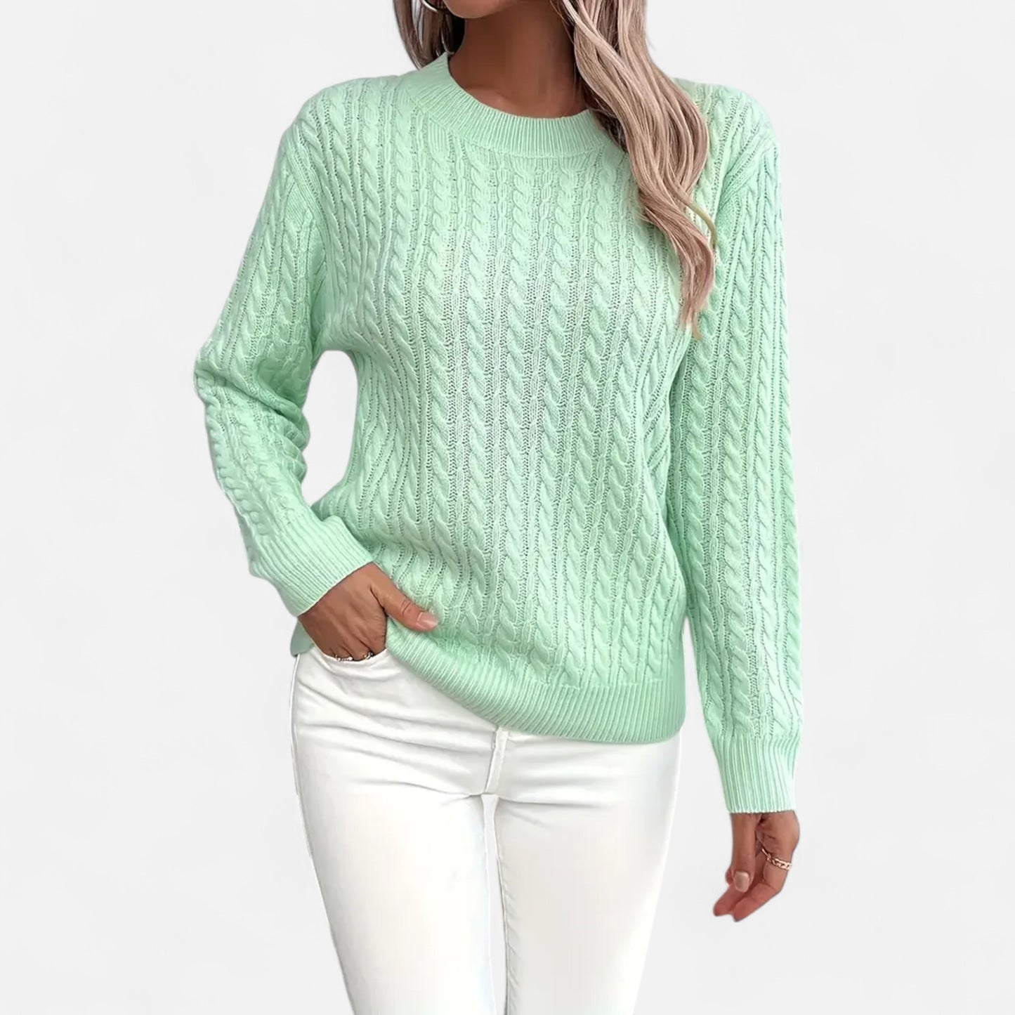 Velclairemode | Pull Femme Col Rond Coupe Ample Automne-Printemps