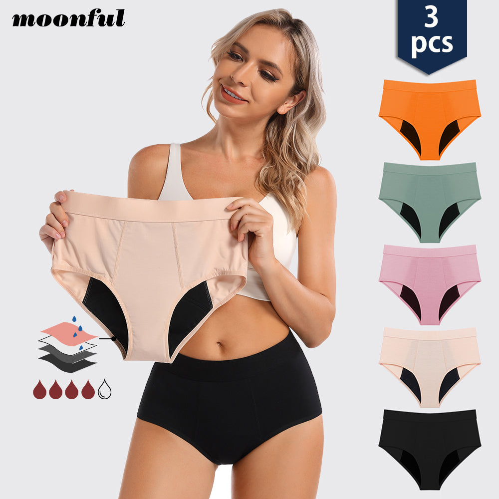 Culotte assorbente per il ciclo, confezione da 3 pezzi