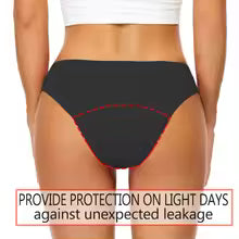 Sømløs bikini-trusse til menstruation