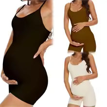 Maillot de bain maternité une pièce côtelé maintien ajustable