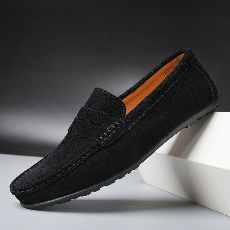 Classic Suede Loafers for Men Casual Office Shoes