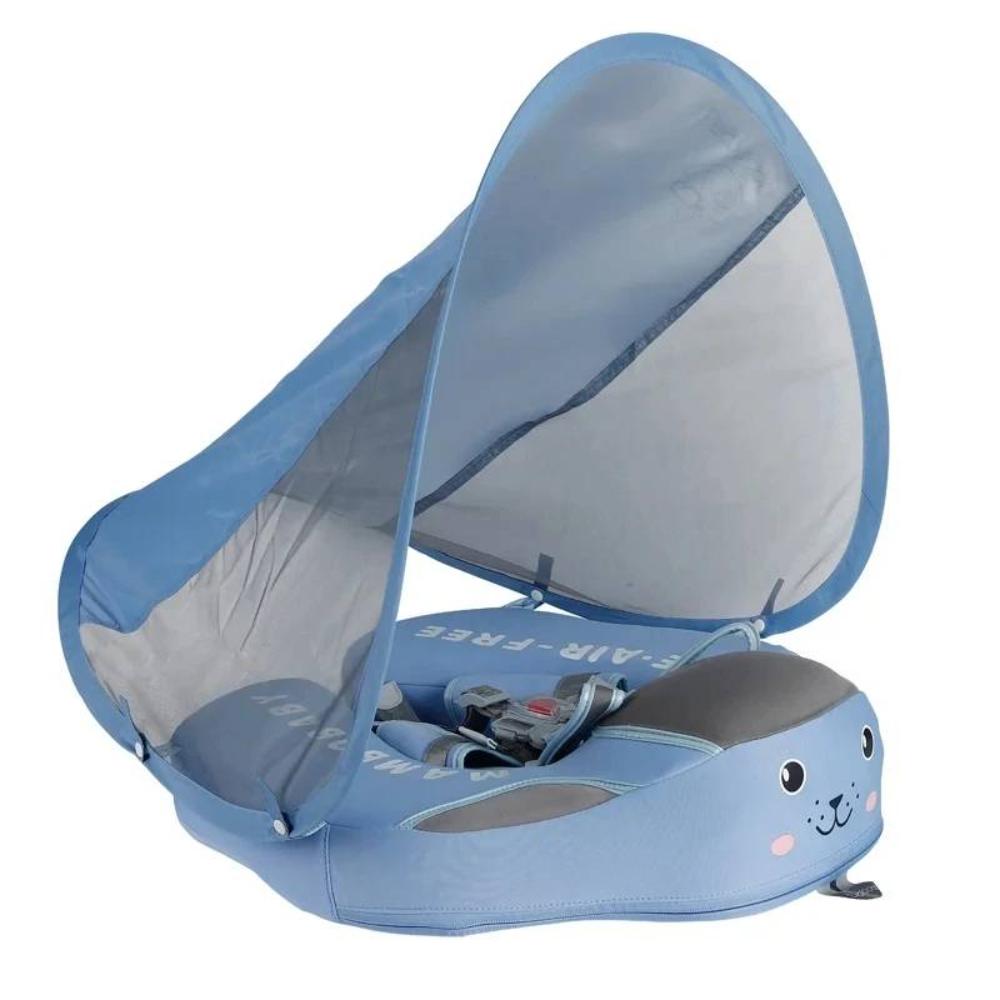 Baby Swimming Float with Removable Canopy Turquoise