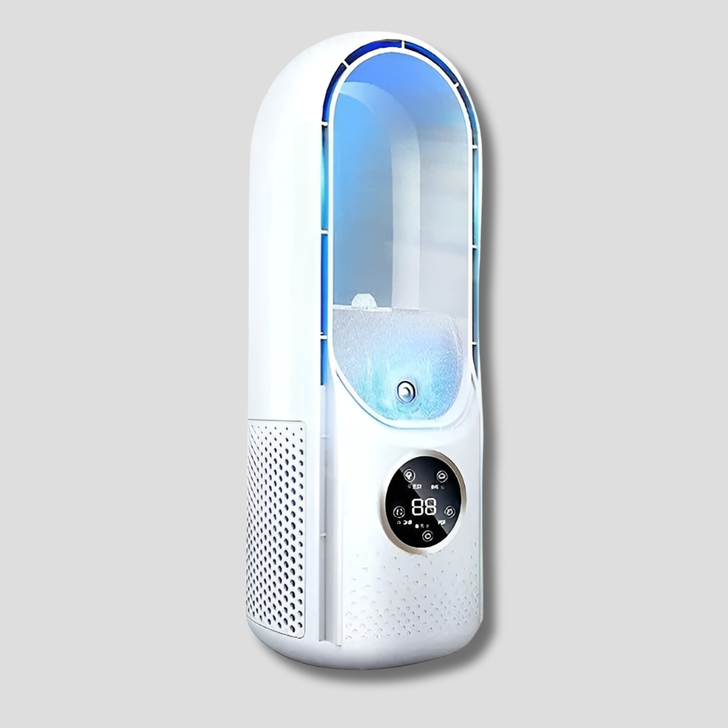 Ventilador de Mesa Sem Hélices Silencioso com 3 Modos de Ventilação