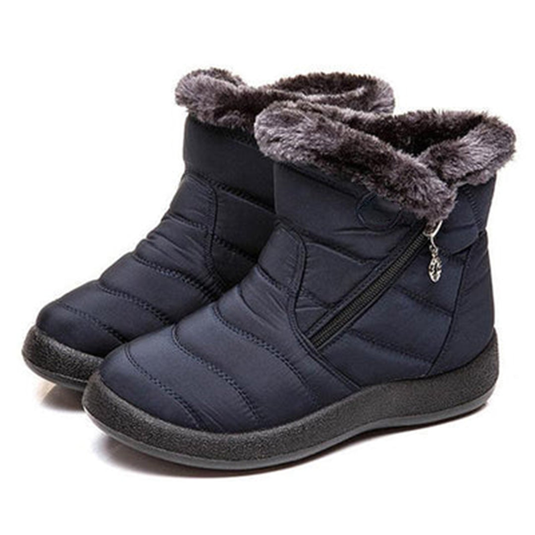 Mujer Botas Diarias Forro de Piel Sintética Suela Acolchada Cremallera Lateral