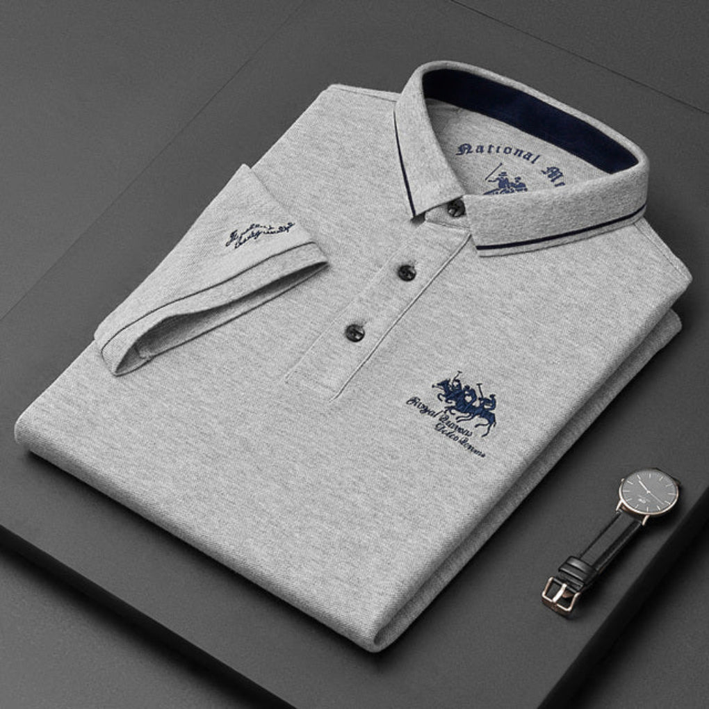 Herrepolo i bomuldspiqué – afslappet sportstil