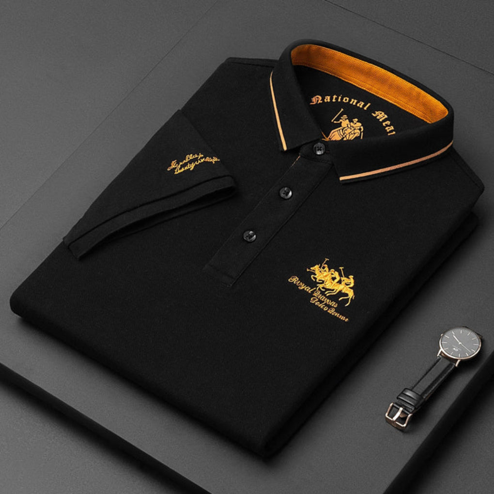Chemise polo pour hommes — piqué de coton — sport décontracté