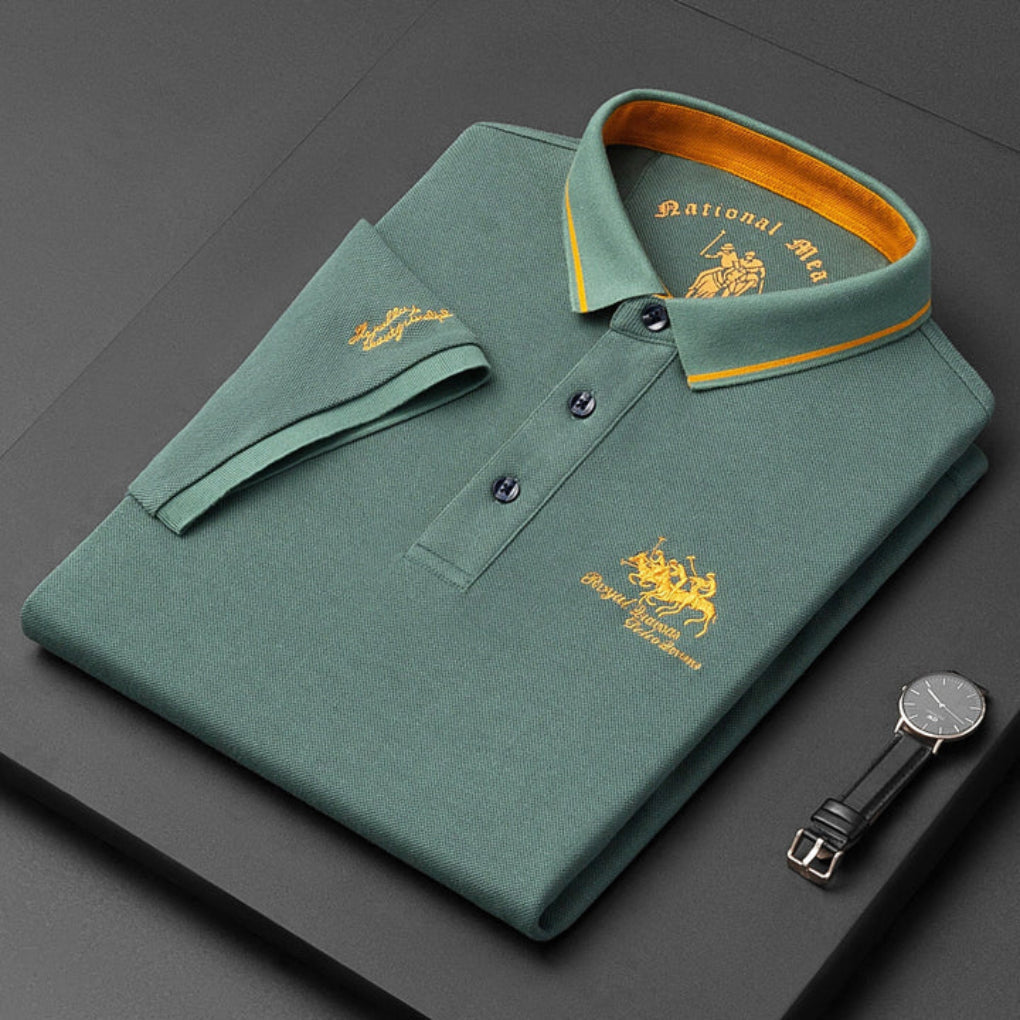 Herrepolo i bomuldspiqué – afslappet sportstil