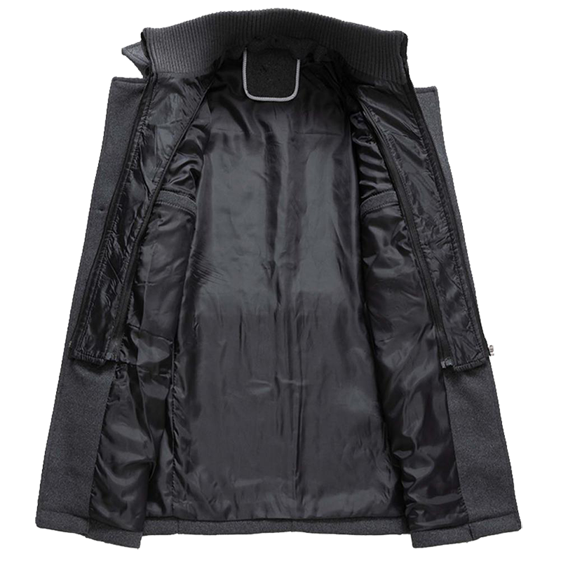 Homme Manteau Sorties Laine Coupe Moderne Confort Journée Élégant Intemporel