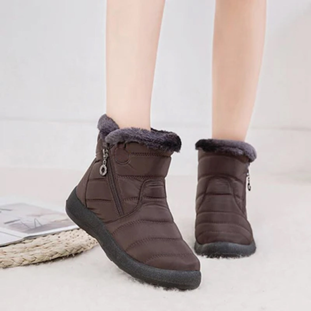 Mujer Botas Diarias Forro de Piel Sintética Suela Acolchada Cremallera Lateral