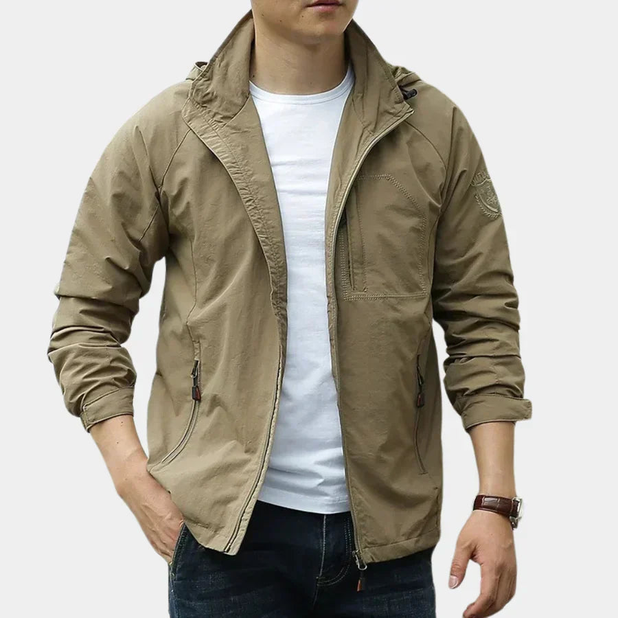 Homme Veste Quotidien Extérieur Légère Respirante Fermeture Éclair Pratique