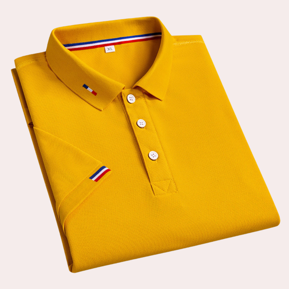 Polo en coton pour hommes — coupe décontractée — loisirs et quotidien