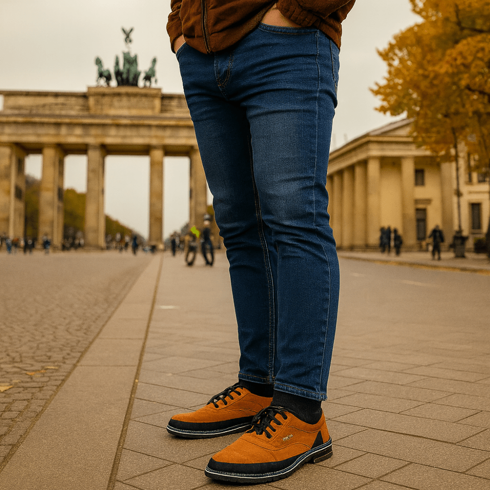 Sapatos Oxford em Couro PU com Cadarços Elásticos e Solado Antiderrapante