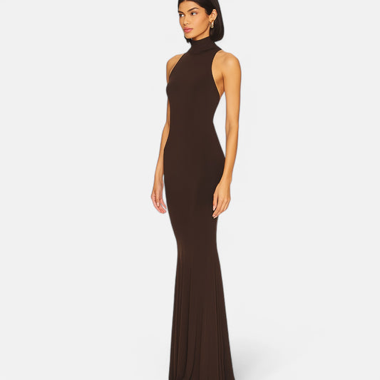 Velclairemode | Robe d’Été Dos Nu à Fente – Séduction Fluide, Charme Élancé