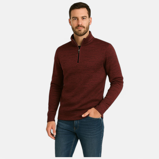 Velclairemode | Pull Zippé Épais à Col Montant – Chaleur Urbaine, Style Décontracté
