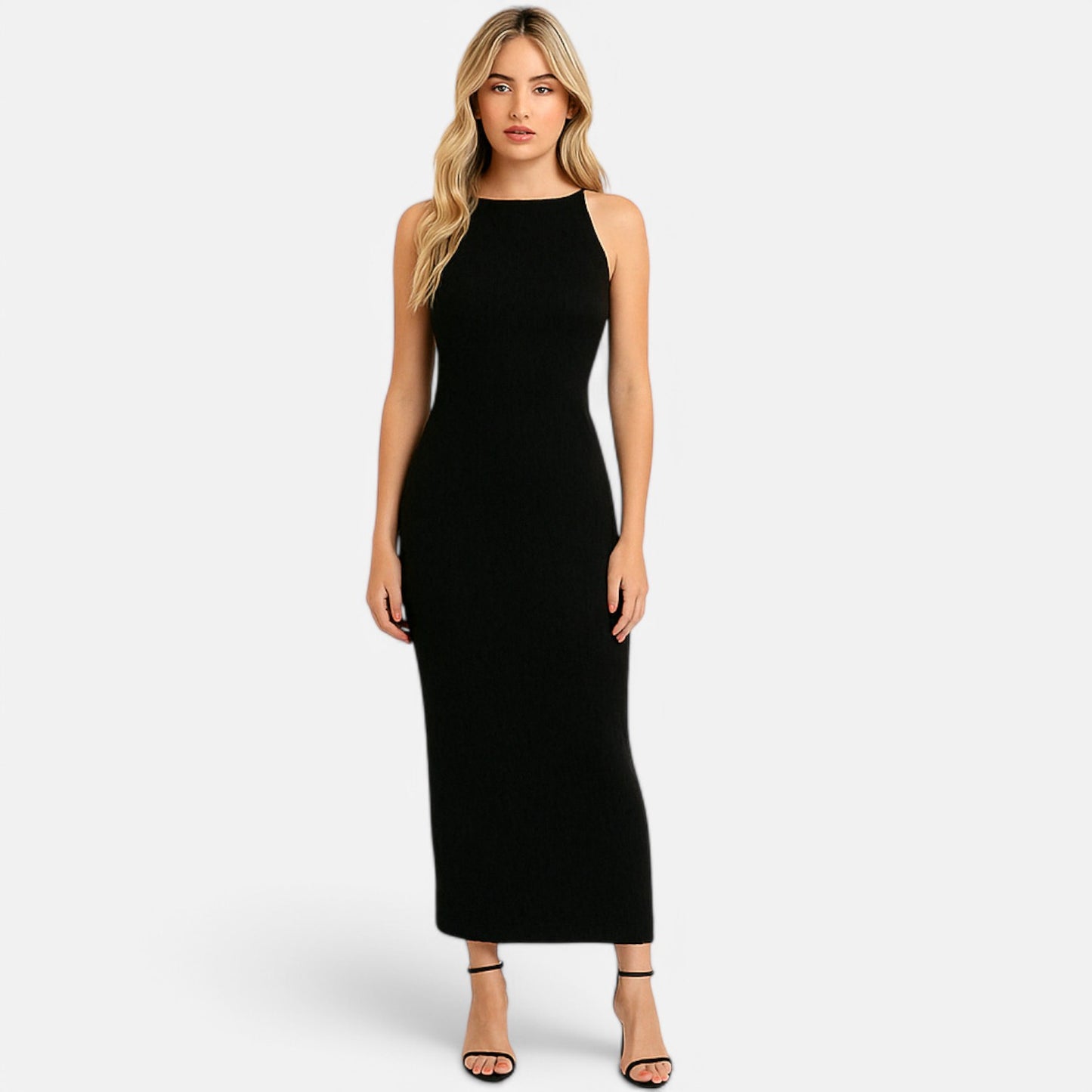 Velclairemode | Robe Longue Froncée Fendue – Élégance Sculptée, Allure de Soirée