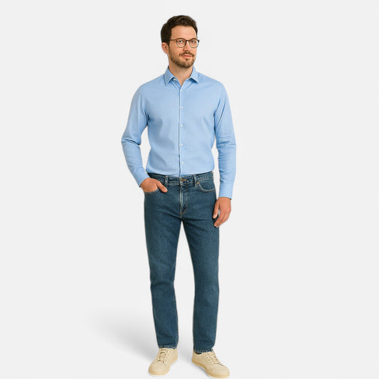 Velclairemode | Chemise Homme Antifroissage à Manches Longues – Élégance Moderne, Zéro Effort