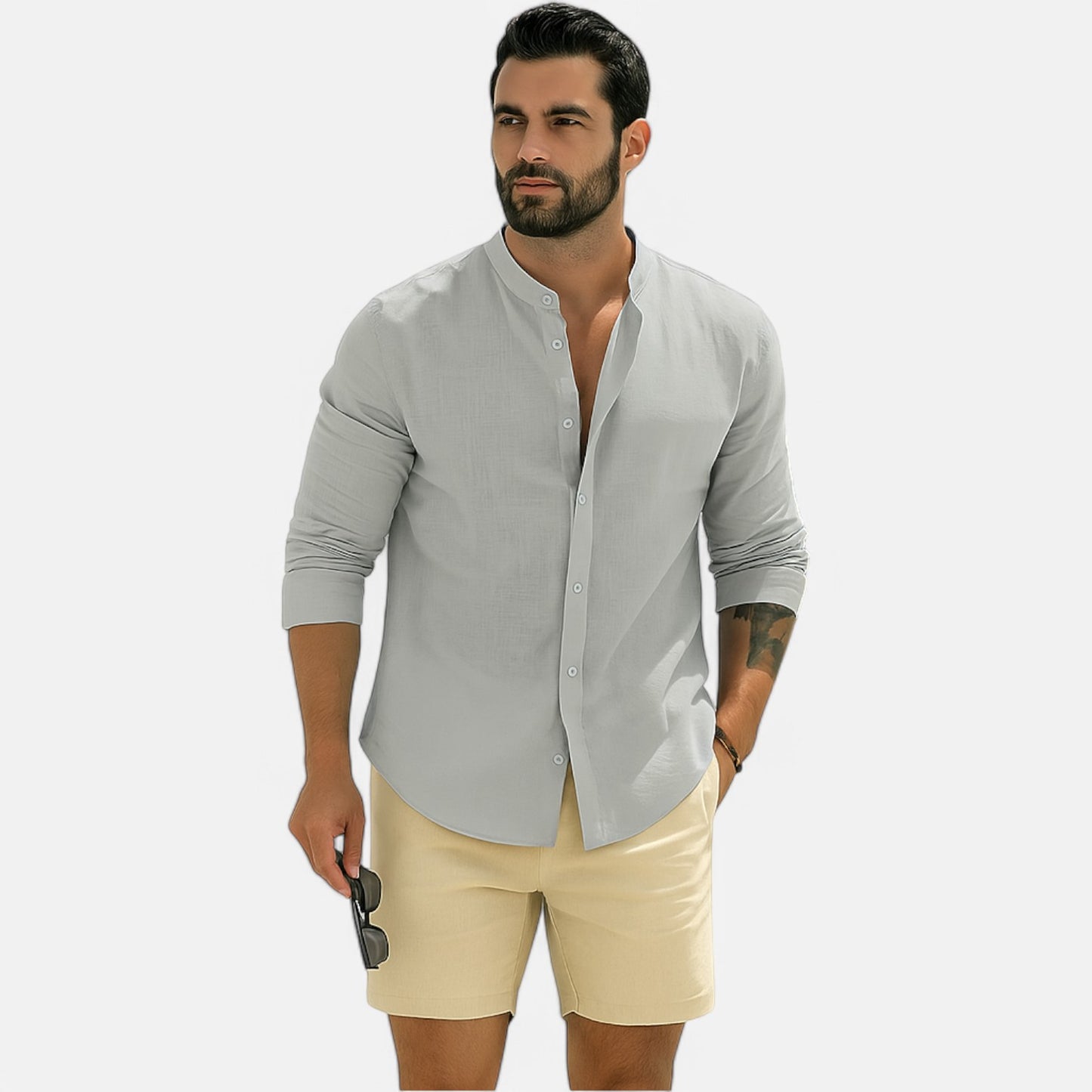 Velclairemode | Chemise Homme en Coton Respirant – Élégance Sobre, Esprit Streetwear