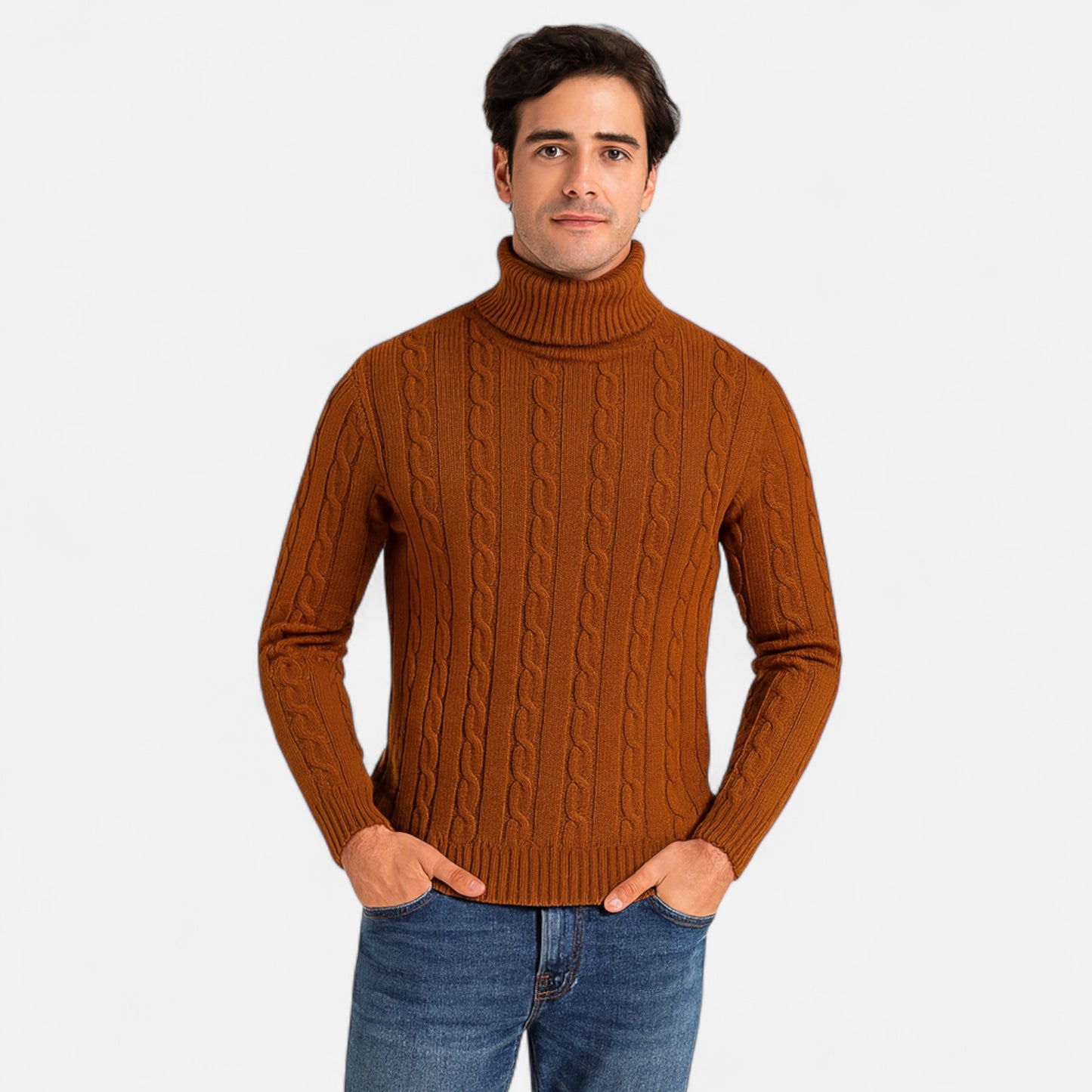 Velclairemode | Pull Col Roulé Homme – Chaleur Discrète & Élégance Structurée